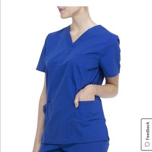 unisex scrubstar electric blue scrub set .
